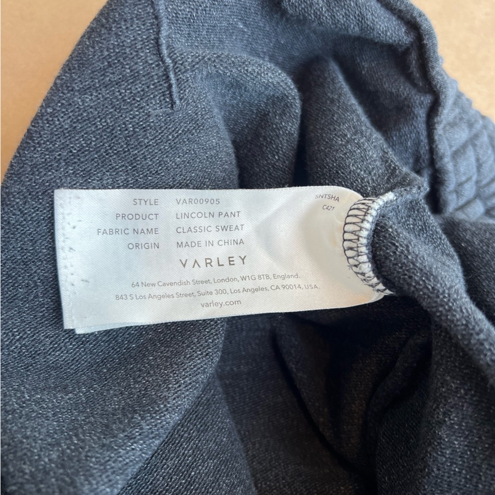 Varley Lincoln‎ Pant Women's High Rise Classic Sweats Joggers Medium - Picture 9 of 10